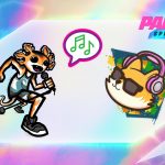 Fortnite Axo’s Big Moment Spray, Song Bubble Emoticon, and Party Beats Spray