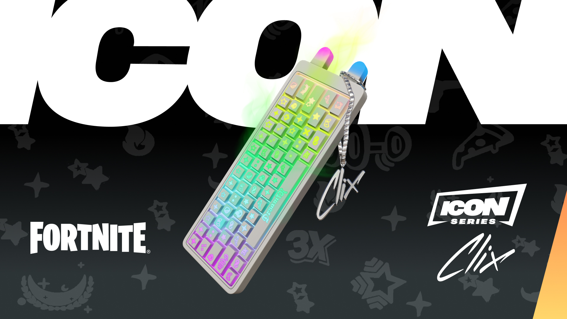 Fortnite Clixy Keys Back Bling