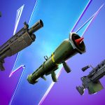 Fortnite OG Hand Cannon, Heavy Shotgun, Guided Missile, and Light Machine Gun