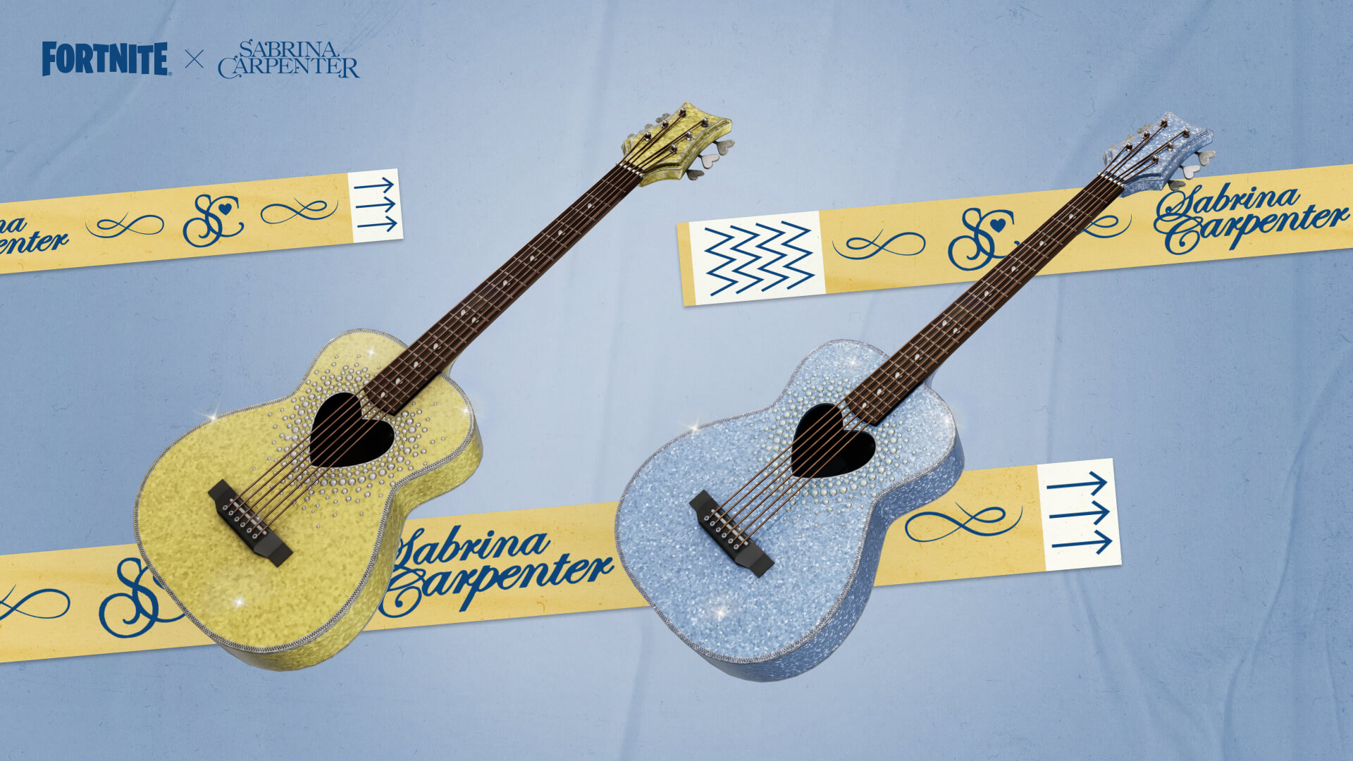 Fortnite SC Guitar and Baby Blue Style