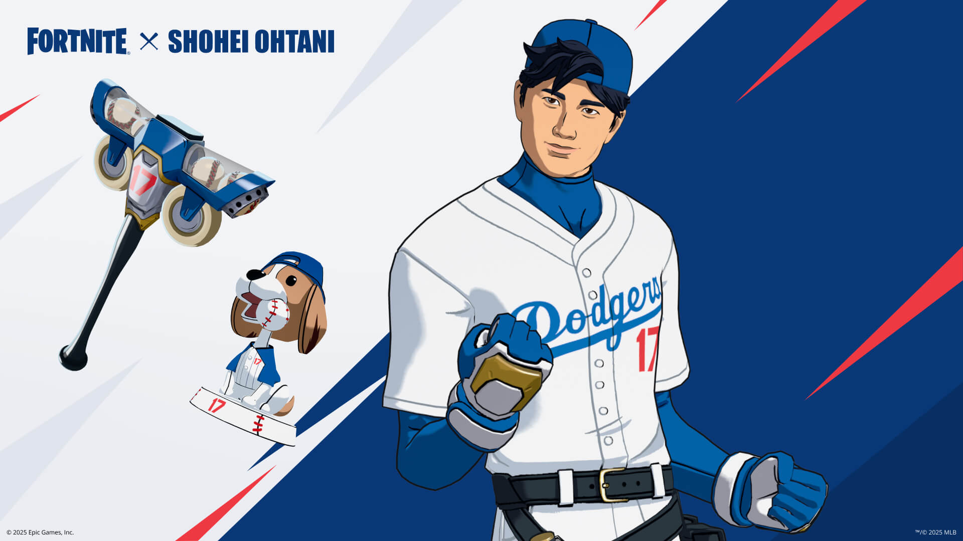 Fortnite Shohei Ohtani Outfit, Decoy Back Bling, and Trusty Two-Way Pickaxe